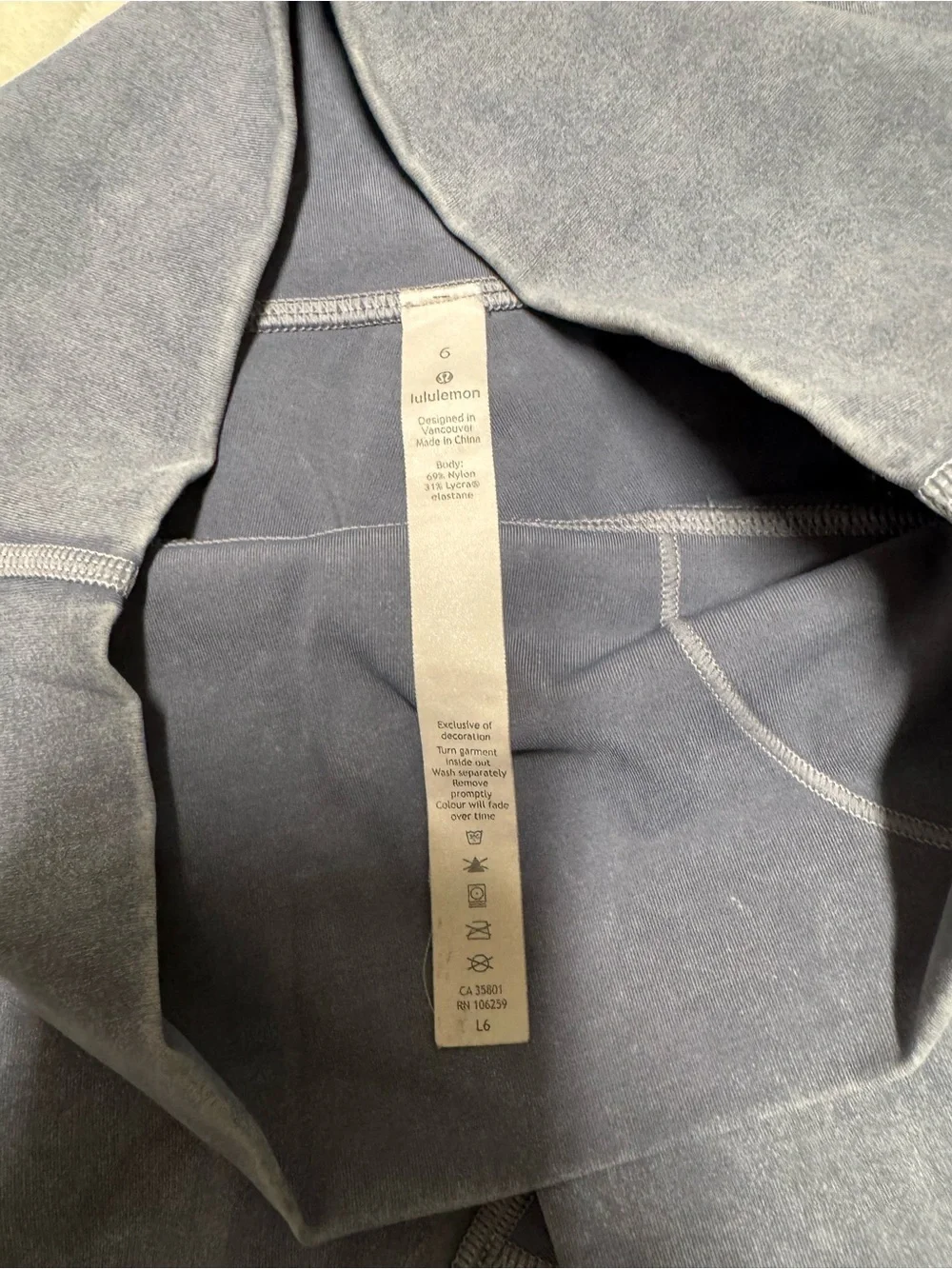 Lululemon Wunder Under High-Rise
Tight *Snow Washed 28"
Washed Luna - Picture 6 of 6